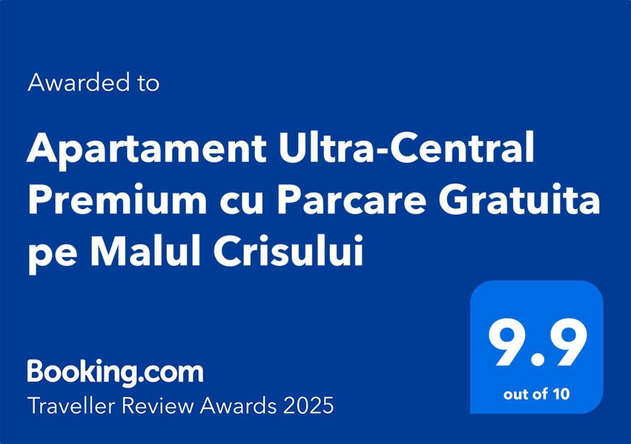 Apartament Ultra-Central Premium Cu Parcare Gratuita Pe Malul Crisului オラデア エクステリア 写真